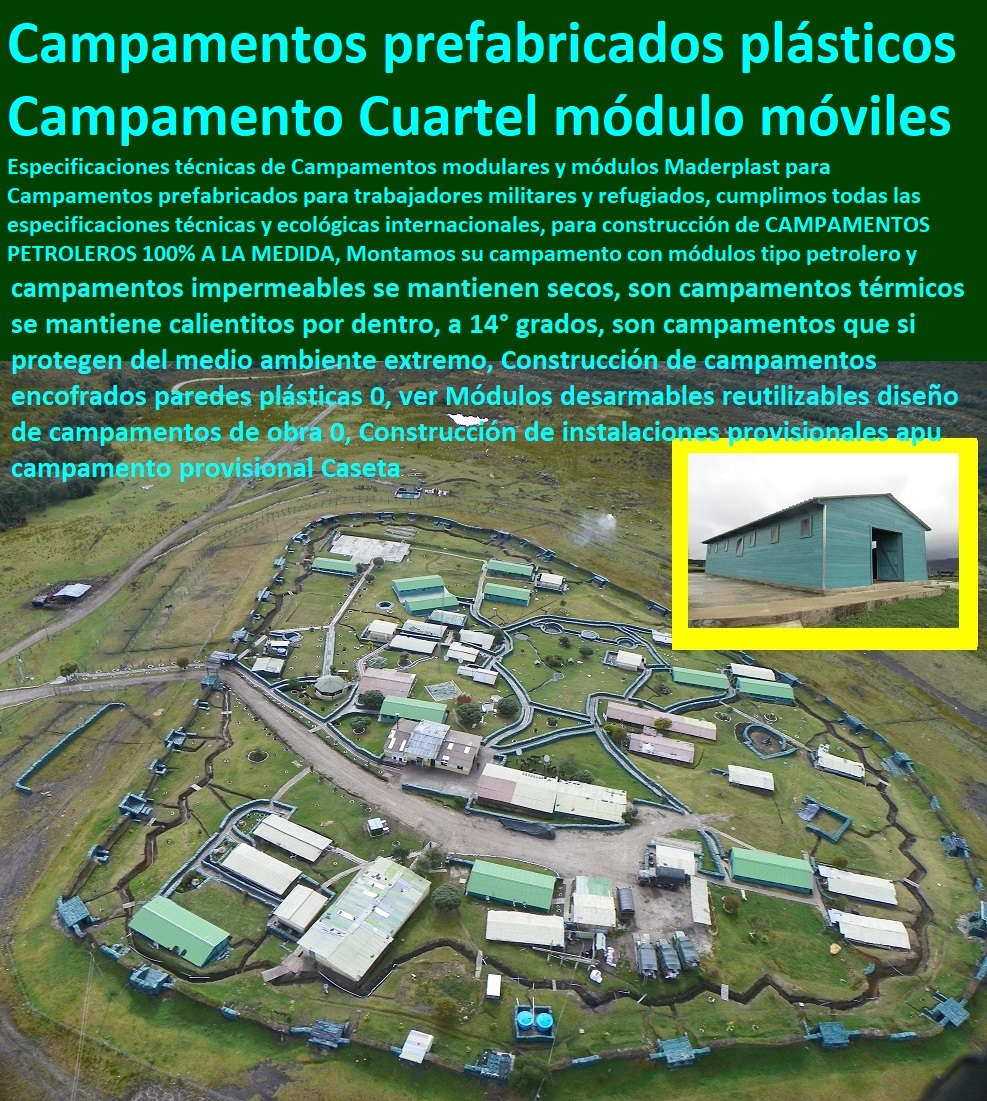 Construcción de Campamentos bases militares de obra de emergencia para refugiados 0 Construcción de campamentos y modulares rapidos tiempo record 0 Construcción de campamento provisional para alojamiento Construcción compañía Construcción de Campamentos bases militares de obra de emergencia para refugiados 0 Construcción de campamentos y modulares rapidos tiempo record 0 Construcción de campamento provisional para alojamiento Construcción compañía 